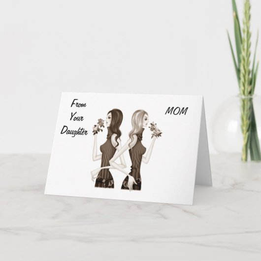 MOM VAN DE DOCHTER OP 40e Kaart (Voorkant)