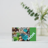 MOM Visitekaartjes Beach Seaglass Agates Contactkaartje (Staand voorkant)