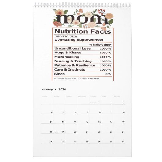 MOM-voedingsfeiten Kalender (Jan 2026)