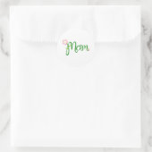 Mom White Ronde Sticker (Tas)
