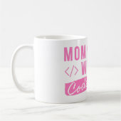 MOM WIFE CODER - CODER MOM T-Shirt Koffiemok (Links)