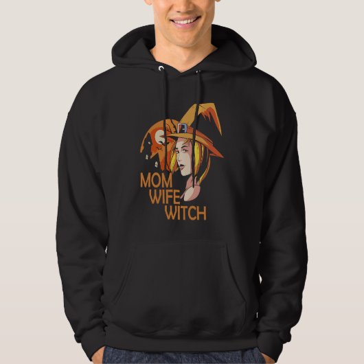 Mom Wife Witch Hoodie (Voorkant)