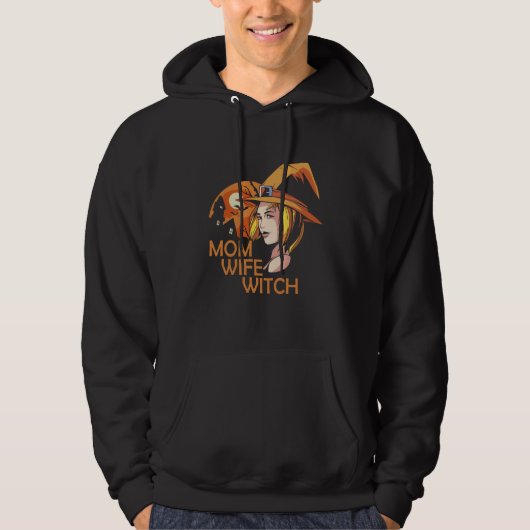 Mom Wife Witch Hoodie (Voorkant)
