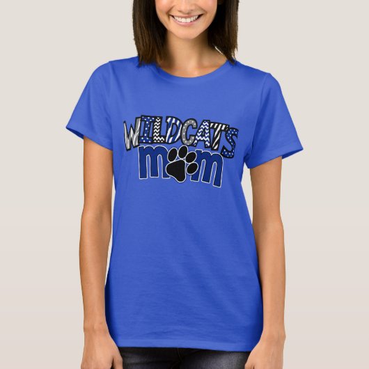 MOM Wildcats Paw Royal SS T-shirt (Voorkant)