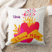 Mom with colorful hearts kussen (Deken)