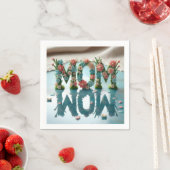 Mom Wow  Bloemen Servet (Insitu)