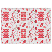 MOM/WOW: Een liefdesbrief in rood op grijs | Tafelkleed (Voorkant (Horizontaal))