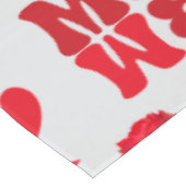 MOM/WOW: Een liefdesbrief in rood op grijs | Tafelkleed (Gekanteld)