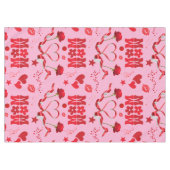 MOM/WOW: Een liefdesbrief in rood op roze | Tafelkleed (Voorkant (Horizontaal))