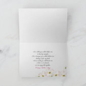 MOM-WOW met daisy reflectie op zwarte spiegel Kaart (Binnen)