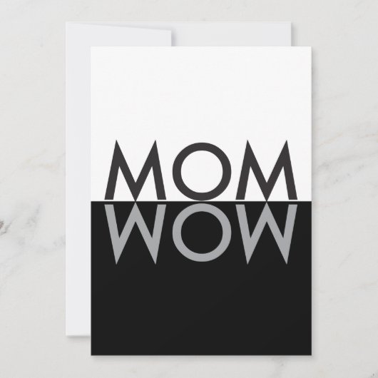 MOM Wow PERSONALIZED KAART (Voorkant)