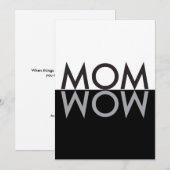 MOM Wow PERSONALIZED KAART (Voorkant / Achterkant)