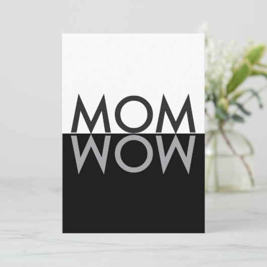 MOM Wow PERSONALIZED KAART (Staand voorkant)
