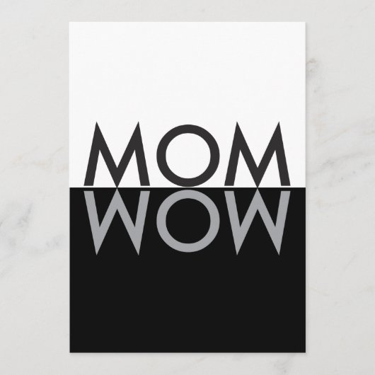 MOM Wow PERSONALIZED KAART (Voorkant)