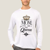 Mom you are the Queen Tri-Blend Shirt (Voorkant volledig)