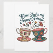 Mom, You’re My Forever Friend Kaart (Voorkant / Achterkant)