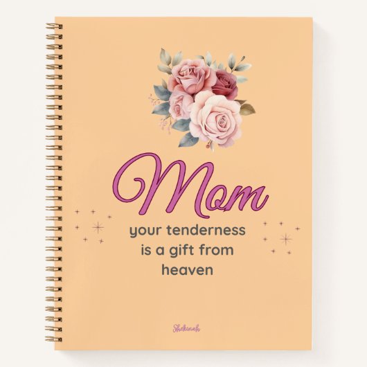 Mom, Your Tenderness is a Gift from Heaven Notitieboek (Voorkant)