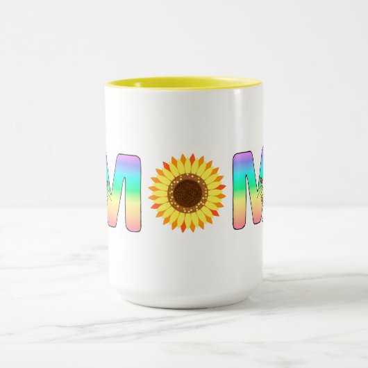 MOM Zonnebloemen en muizen Mok (Midden)