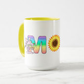 MOM Zonnebloemen en muizen Mok (Voorkant links)
