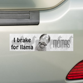 Moma Llama Menhdi Pattern Bumpersticker
