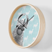 Moma Llama met White Llama Cloud Pattern (Hoek)