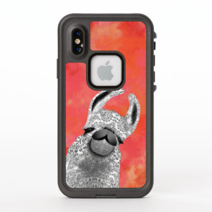 Moma Llama met White Llama Coral Waterverf