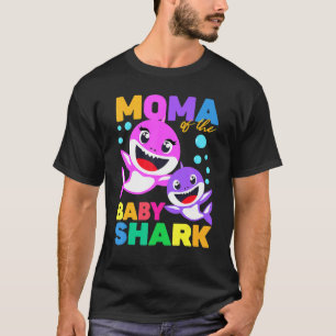 Moma van de Baby-vogelhaai Moma Shark Christm T-shirt