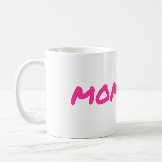 Momager voor Baas Lady Mam Momprenuer Koffiemok (Links)