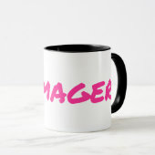 Momager voor Baas Lady Mam Momprenuer Mok (Voorkant rechts)