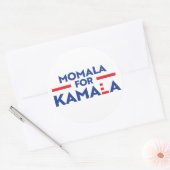Momala voor Kamala Harris Ronde Sticker (Envelop)