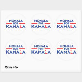 Momala voor Kamala Harris Ronde Sticker (Vel)
