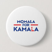MOMALA VOOR KAMALA RONDE BUTTON 7,6 CM (Voorkant)