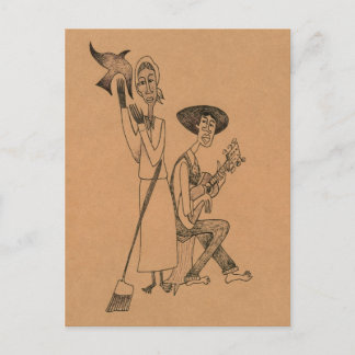 Moma's Black Crow Blues Briefkaart