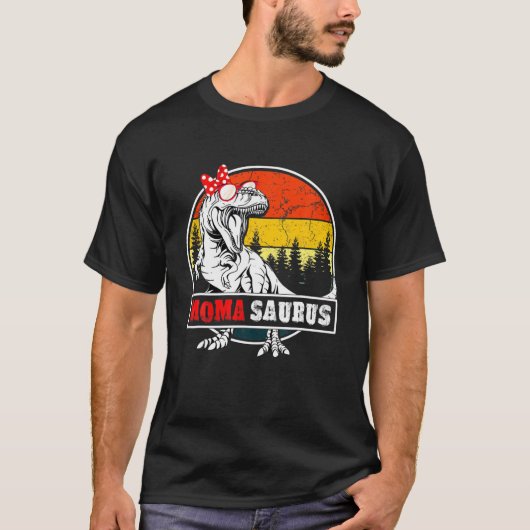 Momasaurus Dinosaur Funny Moma Saurus T-shirt (Voorkant)