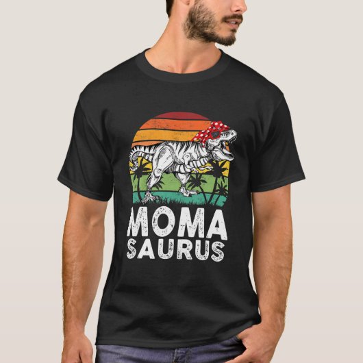 Momasaurus Funny T Rex Dinosaur Moma Saurus T-shirt (Voorkant)