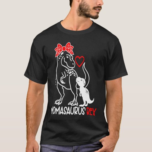 Momasaurus Rex Mam van Boys Moederdag Appreciati T-shirt (Voorkant)
