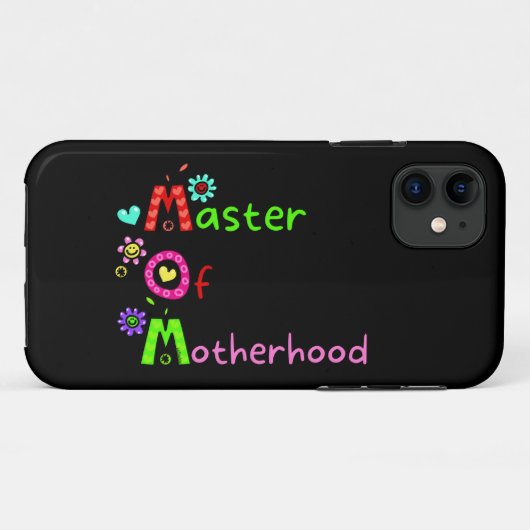 MOMASTER VAN MOEDERHOOD grappig moederdag Case-Mate iPhone Case (Achterkant (horizontaal))