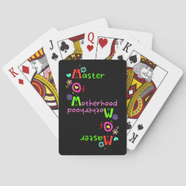 MOMASTER VAN MOEDERHOOD grappig moederdag Pokerkaarten