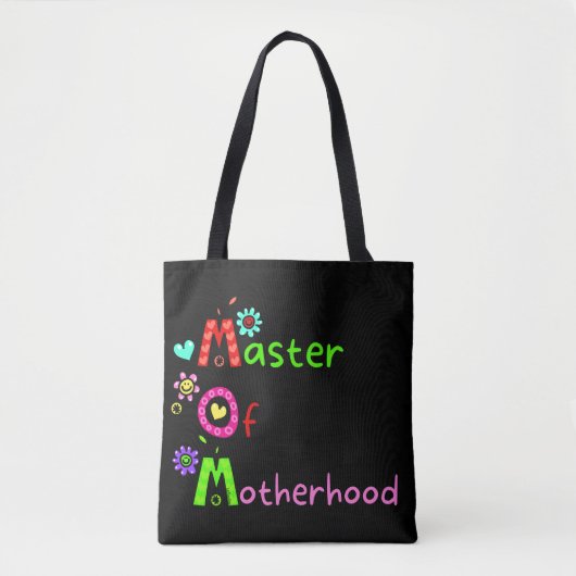MOMASTER VAN MOEDERHOOD grappig moederdag Tote Bag (Voorkant)