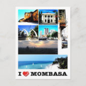 Mombasa - Kenia - I Love - Briefkaart (Voorkant)