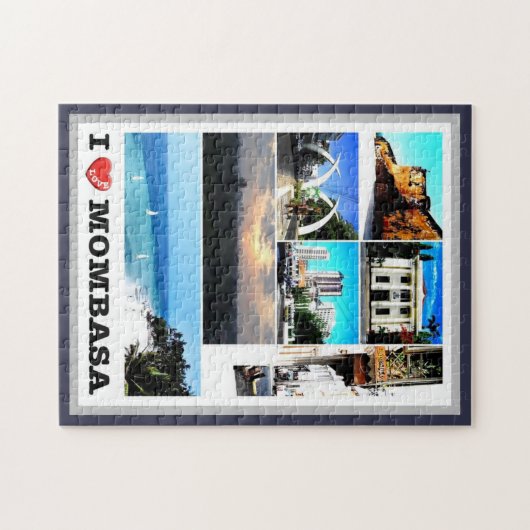 Mombasa - Kenia - I Love - Legpuzzel (Horizontaal)