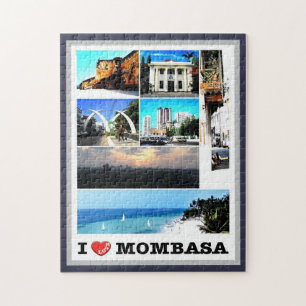 Mombasa - Kenia - I Love - Legpuzzel