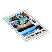 Mombasa - Kenia - I Love - Magneet (Rechterzijde)