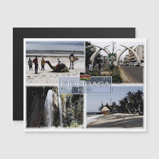 Mombasa - Kenia - Mozaïek - (Voorkant / Achterkant)