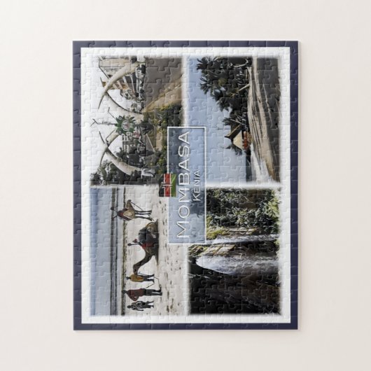 Mombasa - Kenia - Mozaïek - Legpuzzel (Verticaal)