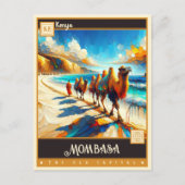 Mombasa, Kenia |  schilderij Briefkaart (Voorkant)