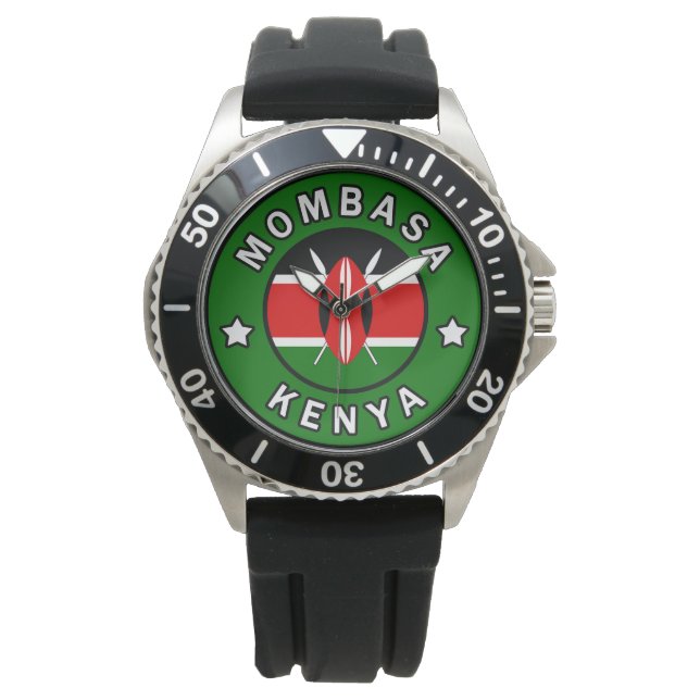 Mombasa Kenya Horloge (Voorkant)