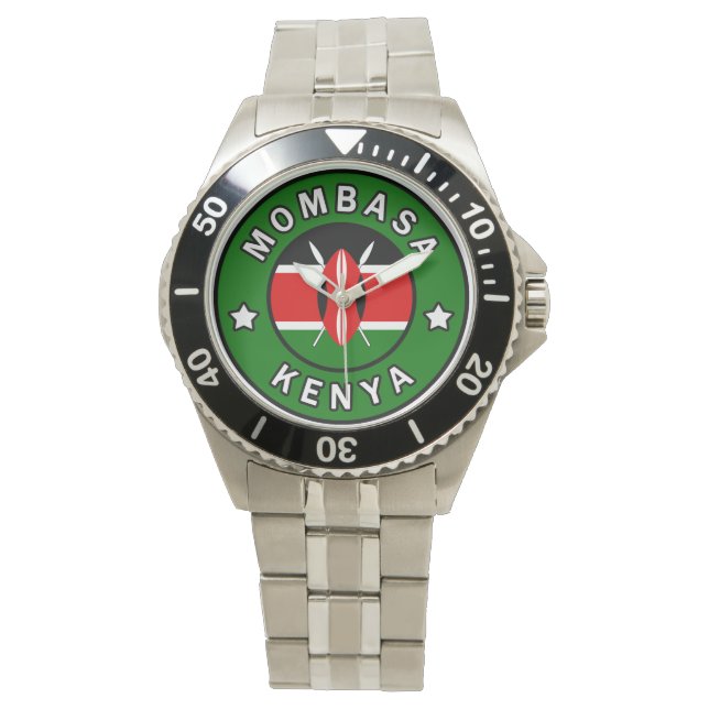 Mombasa Kenya Horloge (Voorkant)