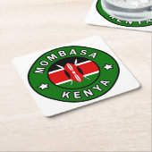 Mombasa Kenya Kartonnen Onderzetters (Schuin)