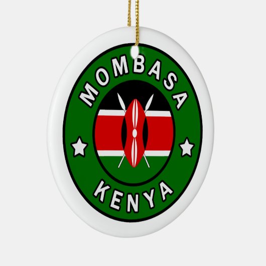 Mombasa Kenya Keramisch Ornament (Rechts)